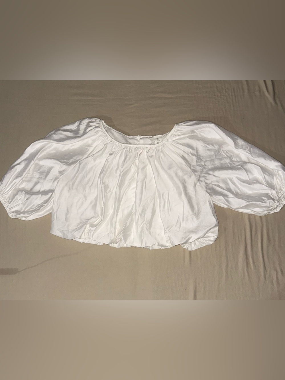 H&M OVERSIZED TIE-DETAIL BLOUSE - SIZE M - Picture 7 of 12